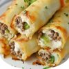 Low-carb, high-protein, cheesy roll-ups that deliver all the flavor of a classic Philly cheesesteak without the carbs.