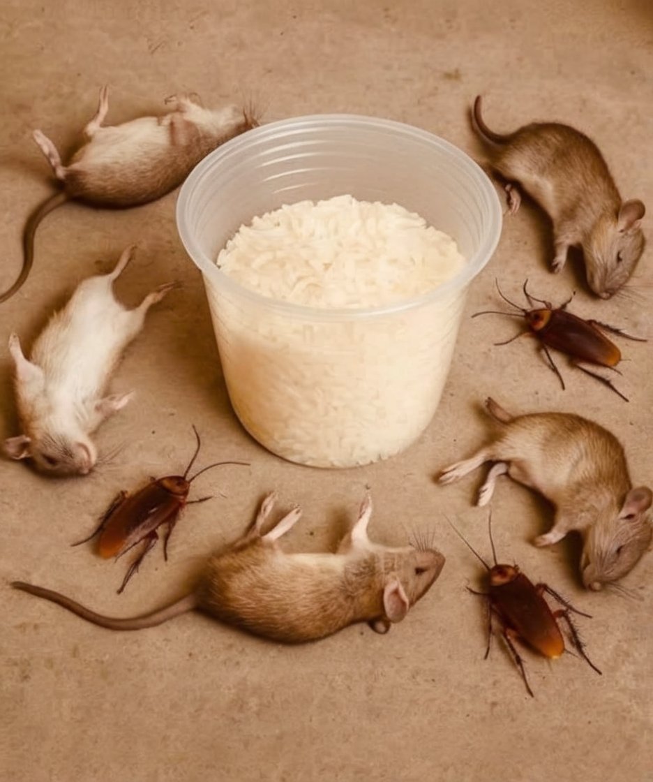 Eliminate Rats and Cockroaches Naturally with Rice - cooking art