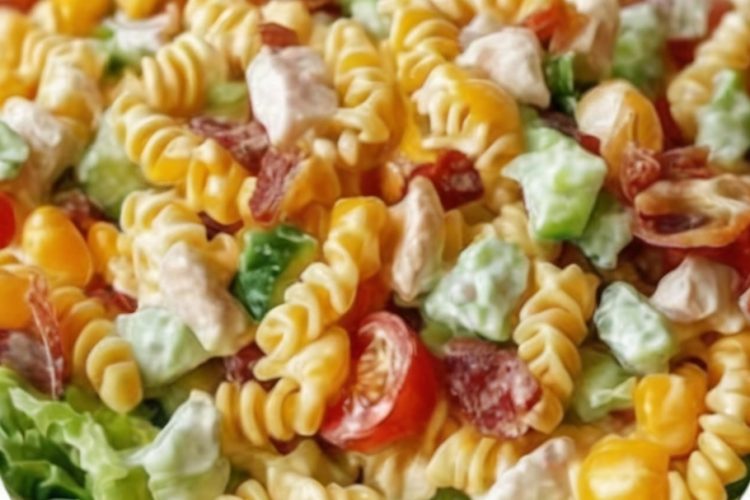 The ultimate crowd-pleasing side dish! Tangy, creamy, and loaded with crunch—this pasta salad is summer in a bowl.
