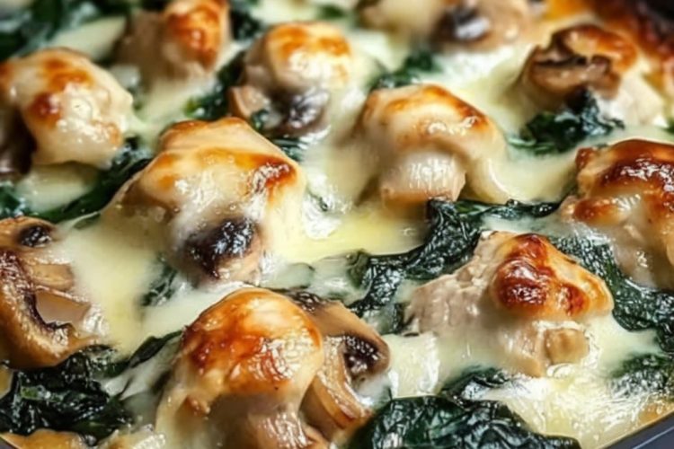 A creamy, cheesy, veggie-packed chicken bake that’s low in carbs but full of comfort.