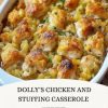 A creamy, hearty chicken casserole layered with veggies and golden stuffing — the ultimate cozy dinner.