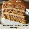 A moist, rich butterscotch cake topped with velvety caramel frosting — pure dessert bliss!