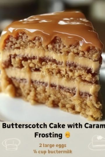 A moist, rich butterscotch cake topped with velvety caramel frosting — pure dessert bliss!