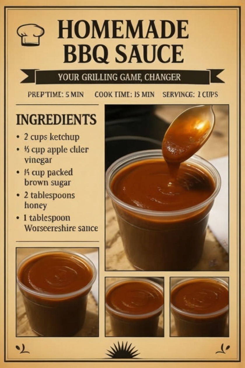 A flavorful, sweet-tangy sauce perfect for all your BBQ favorites.