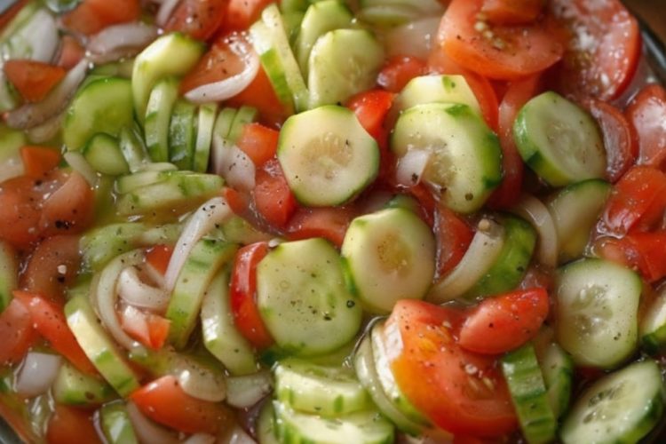 A crisp, tangy summer salad that gets better as it chills.