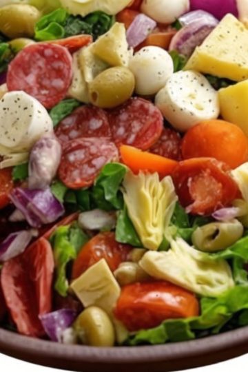 A crisp, colorful salad loaded with Mediterranean goodness!