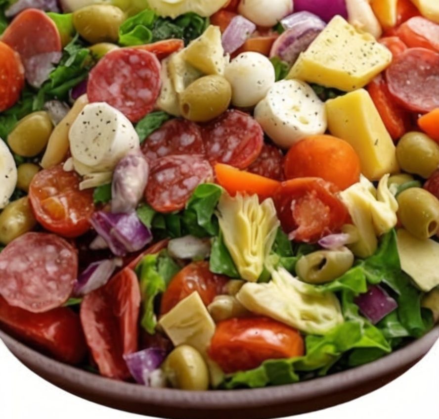A crisp, colorful salad loaded with Mediterranean goodness!