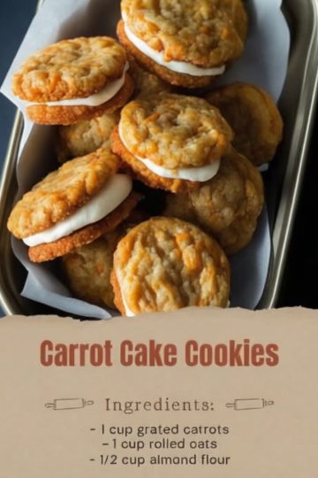 Carrot Cake Cookies\Soft, chewy cookies with the cozy taste of carrot cake!
