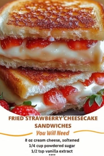 Crispy, golden, and filled with creamy cheesecake and sweet strawberries.