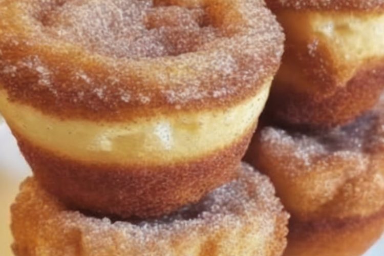 Fluffy muffins with a buttery cinnamon sugar topping — perfect for breakfast or anytime snacking!