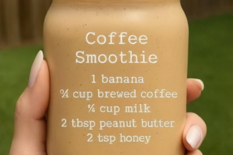A creamy, energizing smoothie with the comforting flavors of banana, coffee, and peanut butter — perfect for breakfast on the go!