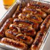 Juicy sausages coated in a sticky honey garlic glaze, baked to perfection in one pan. An easy, crowd-pleasing dinner!