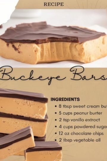 No-bake peanut butter-chocolate bars that taste just like a homemade Reese’s — rich, creamy, and perfect for any sweet craving.