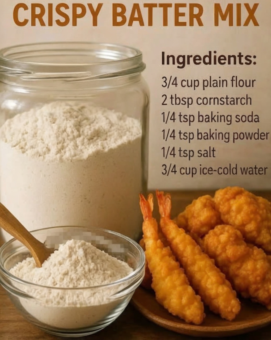 Crispy Batter Mix Recipe – Golden Perfection for Chicken, Fish & Veggies