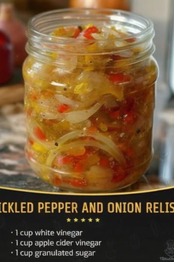 Summer BBQ Essential: Sweet & Tangy Pickled Pepper and Onion Relish