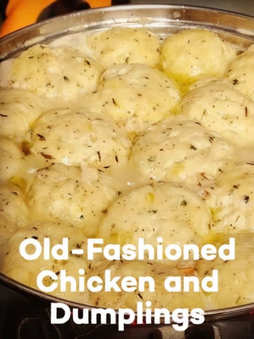 Old-Fashioned Chicken and Dumplings – Cozy, Creamy Comfort in Every Bite