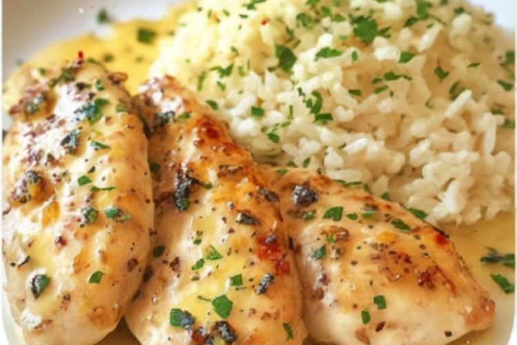 Chicken Scampi with Garlic Parmesan Rice: A Flavor-Packed Dinner Favorite