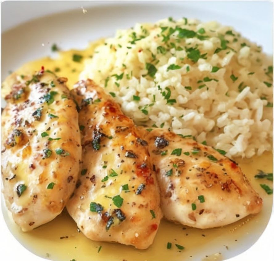Chicken Scampi with Garlic Parmesan Rice: A Flavor-Packed Dinner Favorite