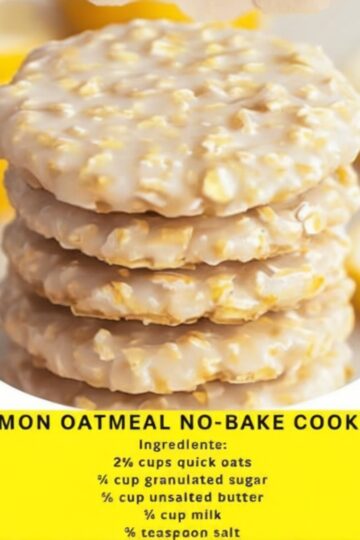 Lemon Oatmeal No-Bake Cookies: Bright, Zesty, and Easy to Make!