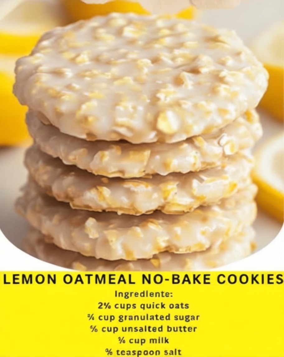 Lemon Oatmeal No-Bake Cookies: Bright, Zesty, and Easy to Make!