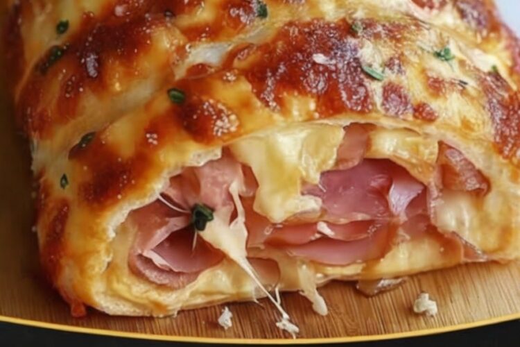 Homemade Italian Stromboli — Crispy, Cheesy, and Packed with Meaty Goodness