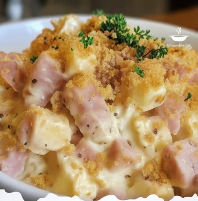 Creamy Chicken Cordon Bleu Casserole with Crunchy Topping: The Ultimate Comfort Food!