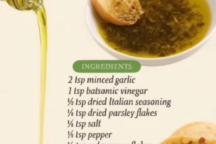 Italian-Inspired Garlic Herb Dipping Oil: Elevate Your Bread Basket in Minutes