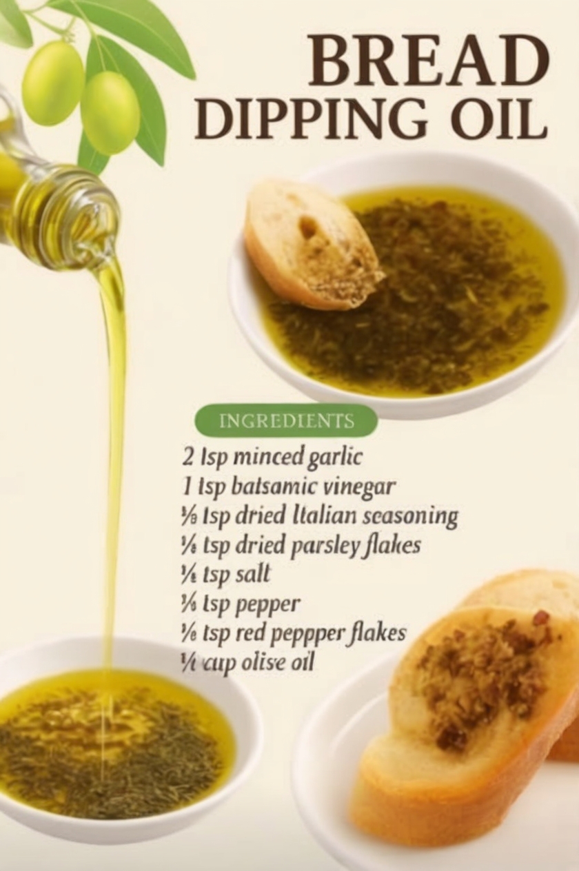 Italian-Inspired Garlic Herb Dipping Oil: Elevate Your Bread Basket in Minutes