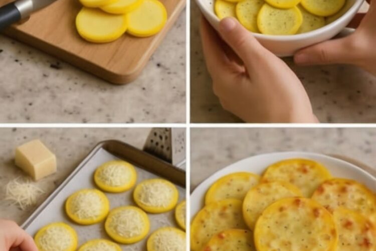 Cheesy Baked Yellow Squash Rounds: A Crispy, Gooey, Healthy Side Dish