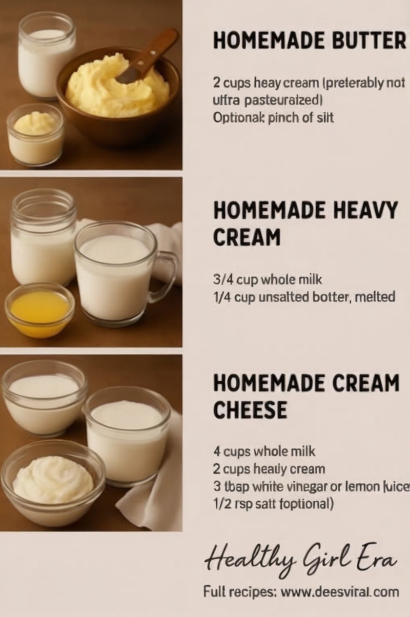 Make Fresh Butter, Heavy Cream Substitute & Homemade Cream Cheese at Home — Easy, Delicious & Fun!