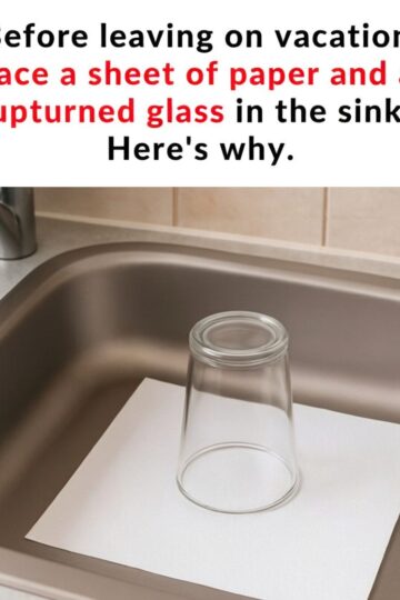 The Surprising Reason You Should Leave an Upside-Down Glass in Your Sink Before Vacation