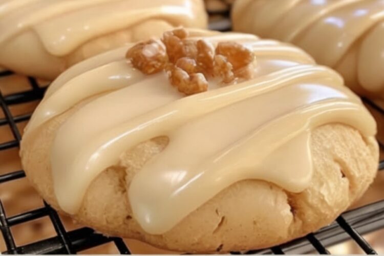 Soft, buttery maple cookies topped with a homemade maple glaze. A perfect fall dessert that’s quick to make and impossible to resist.
