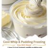 A light, fluffy, and delicious 3-ingredient frosting made with instant pudding mix—perfect for cakes, cupcakes, and cookies.