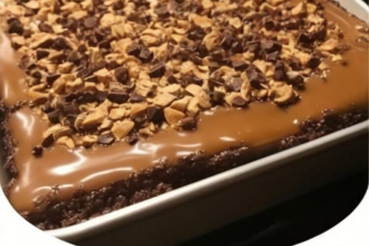 These decadent chocolate caramel toffee bars are loaded with rich layers of gooey sweetness. Perfect for potlucks or family treats—quick, easy, and irresistible!