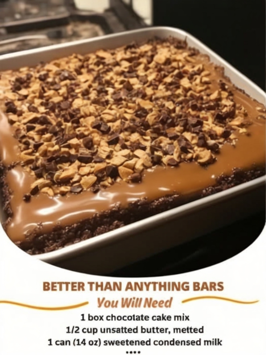 These decadent chocolate caramel toffee bars are loaded with rich layers of gooey sweetness. Perfect for potlucks or family treats—quick, easy, and irresistible!