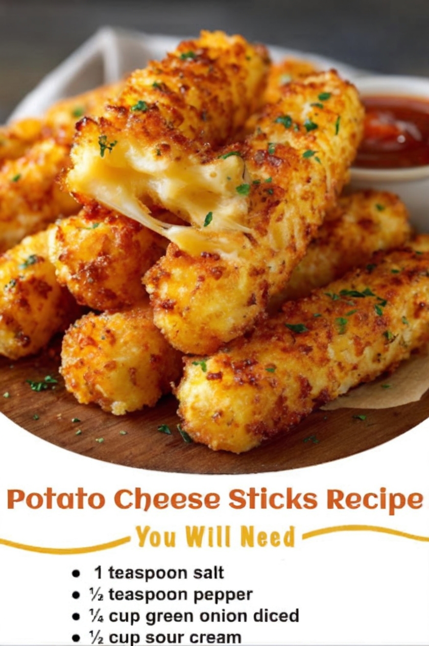 These crispy-on-the-outside, gooey-on-the-inside potato cheese sticks are the ultimate snack! Easy to make and bursting with flavor, they’re perfect for parties, game nights, or just craving something indulgent.