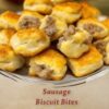 These cheesy sausage biscuit bites are a quick and delicious appetizer, perfect for game day, breakfast, or a party snack. Made with refrigerated biscuit dough and loaded with cream cheese, cheddar, and sausage.