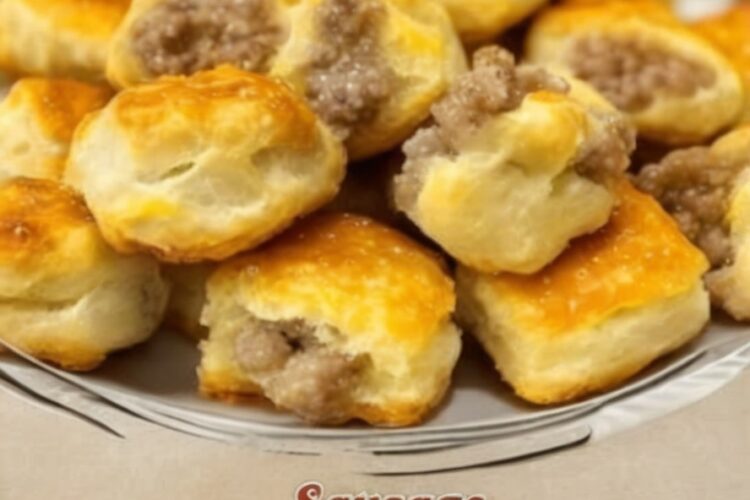 These cheesy sausage biscuit bites are a quick and delicious appetizer, perfect for game day, breakfast, or a party snack. Made with refrigerated biscuit dough and loaded with cream cheese, cheddar, and sausage.