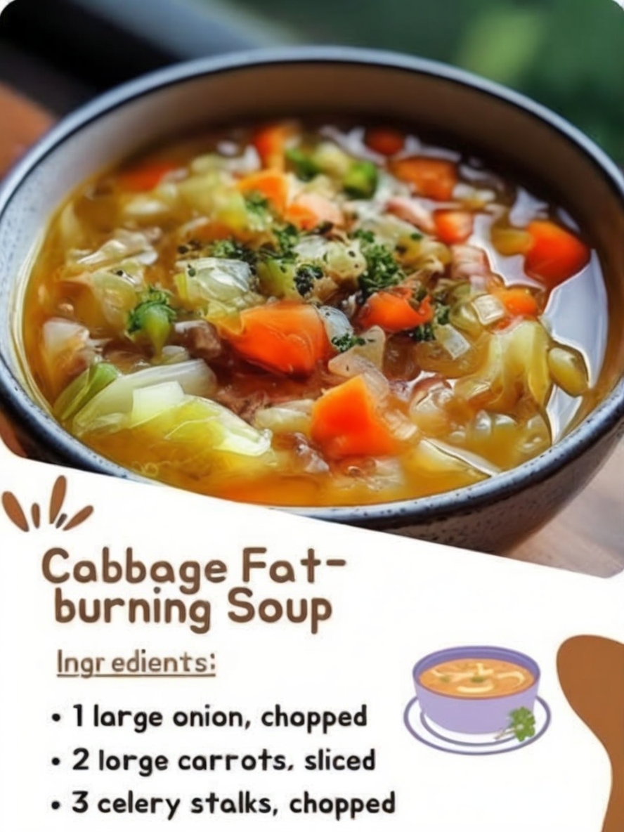 A flavorful, low-calorie soup made with cabbage and other fresh vegetables. Perfect for weight loss, detox plans, or clean eating.