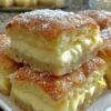 Looking for an elegant yet easy-to-make dessert that impresses every time? These Vanilla Custard Cream Squares feature flaky puff pastry layers and a luscious, velvety vanilla custard filling.