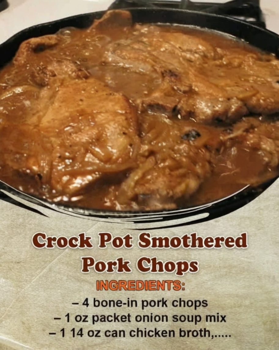 Crock Pot Smothered Pork Chops – A Comfort Food Classic That Practically Cooks Itself