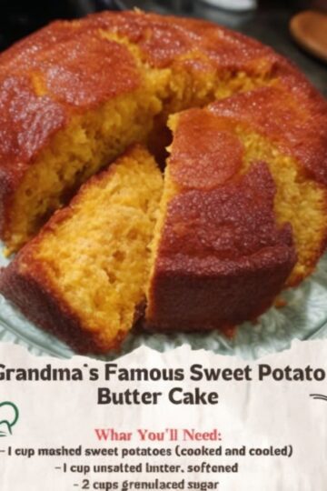Grandma’s Famous Sweet Potato Butter Cake – The Ultimate Fall Comfort Dessert