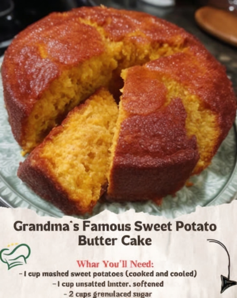 Grandma’s Famous Sweet Potato Butter Cake – The Ultimate Fall Comfort Dessert