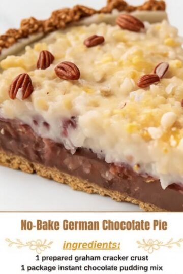 No-Bake German Chocolate Pie – Decadence Without the Oven