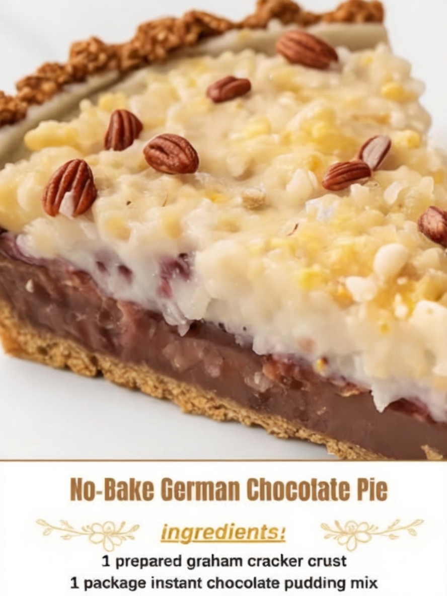 No-Bake German Chocolate Pie – Decadence Without the Oven