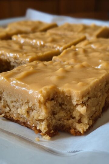 Old-School Peanut Butter Cookie Bars (Lunch Lady Style)