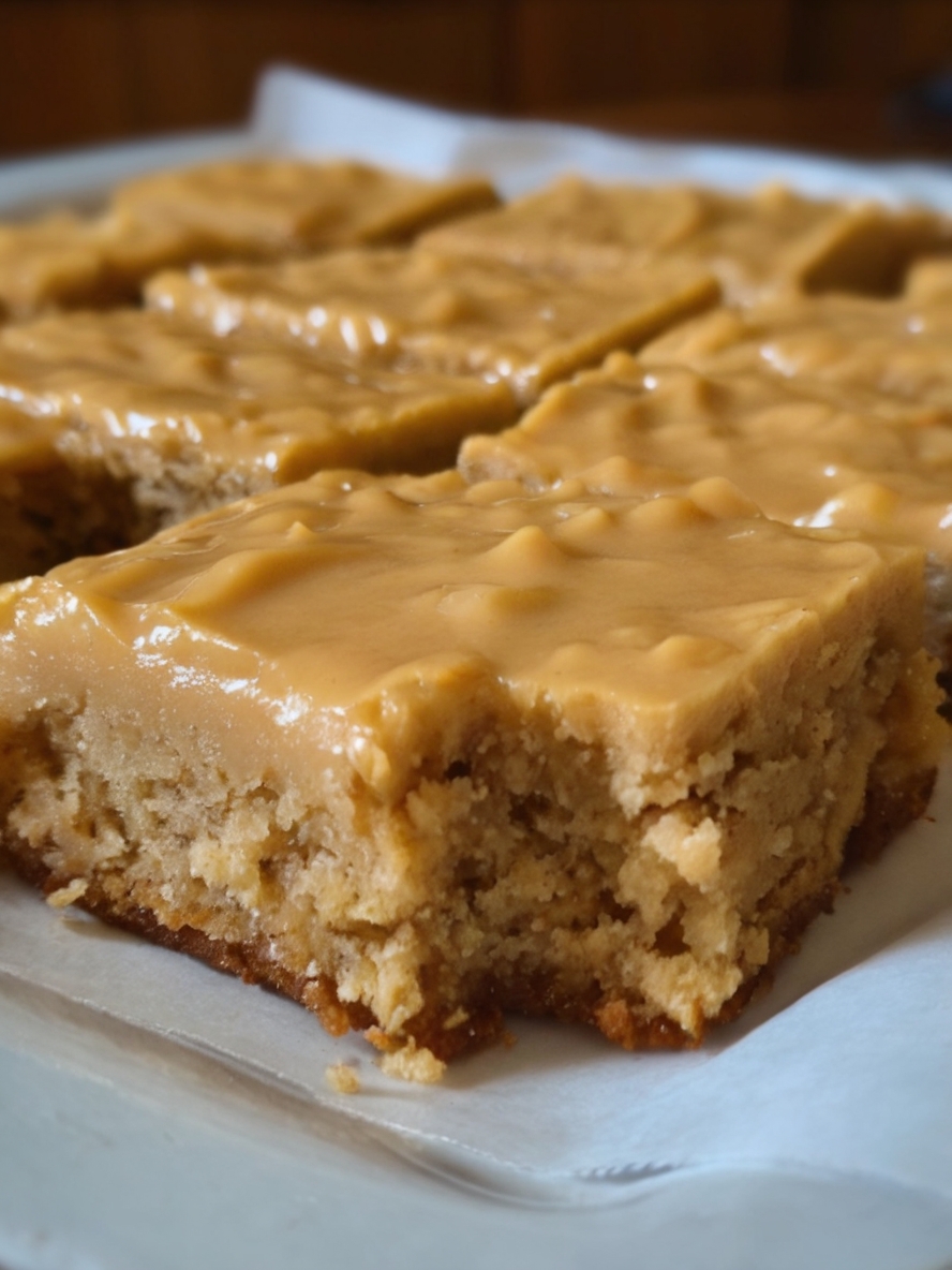 Old-School Peanut Butter Cookie Bars (Lunch Lady Style)
