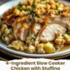 This 4-Ingredient Slow Cooker Chicken with Stuffing is the ultimate dump-and-go dish. No oven, no stress