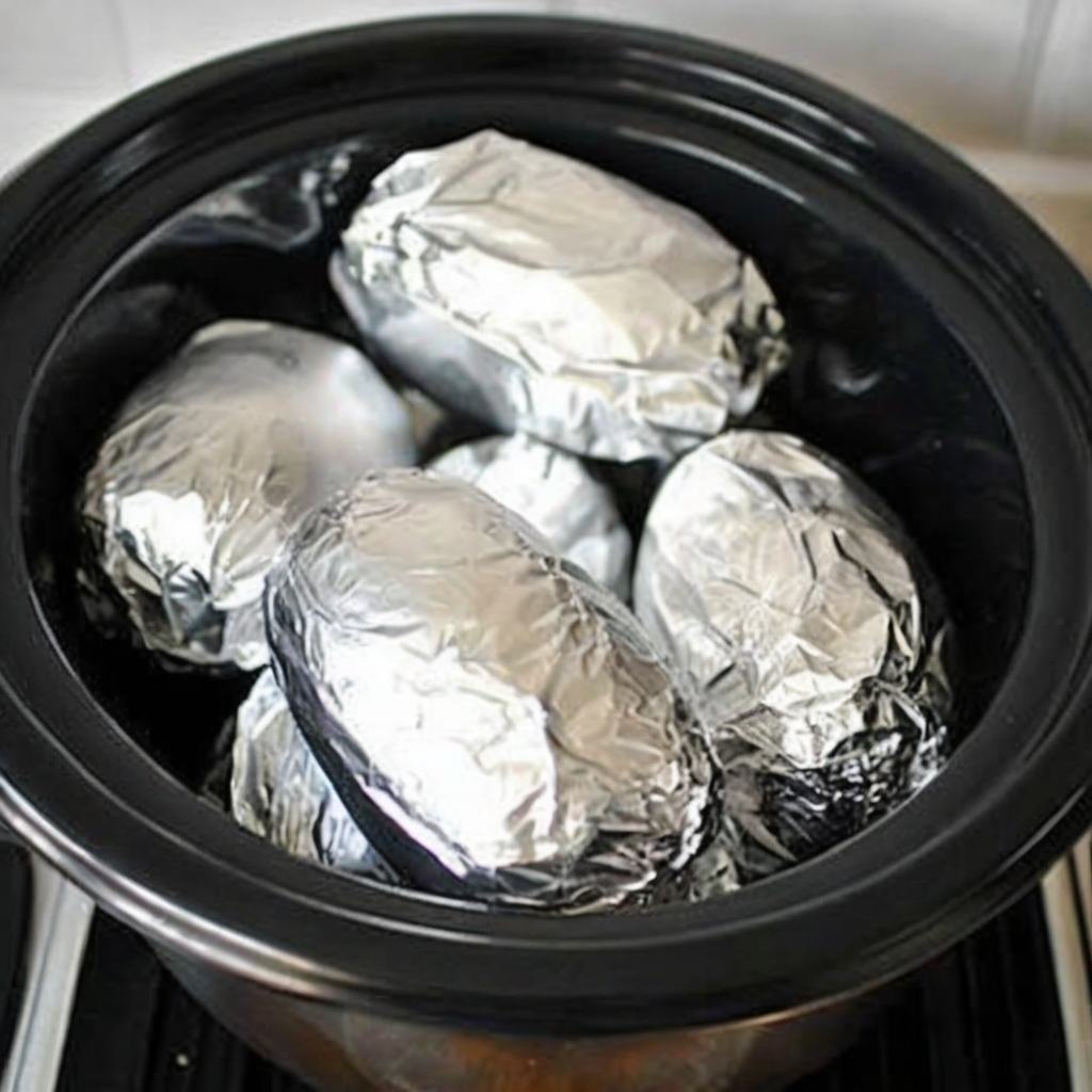 Slow Cooker Baked Potatoes – Fluffy, Flavor-Packed & Effortless