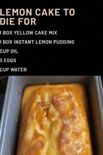 Easy Moist Lemon Cake – Bursting with Fresh Citrus Flavor